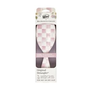 MacKenzie Childs Wet Brush 🎀 Pink Check Detangler  NEW On Hand Same Day Ship
